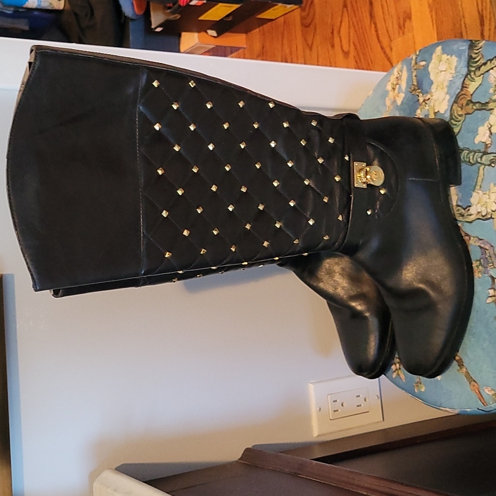 Michael kors studded riding boots
